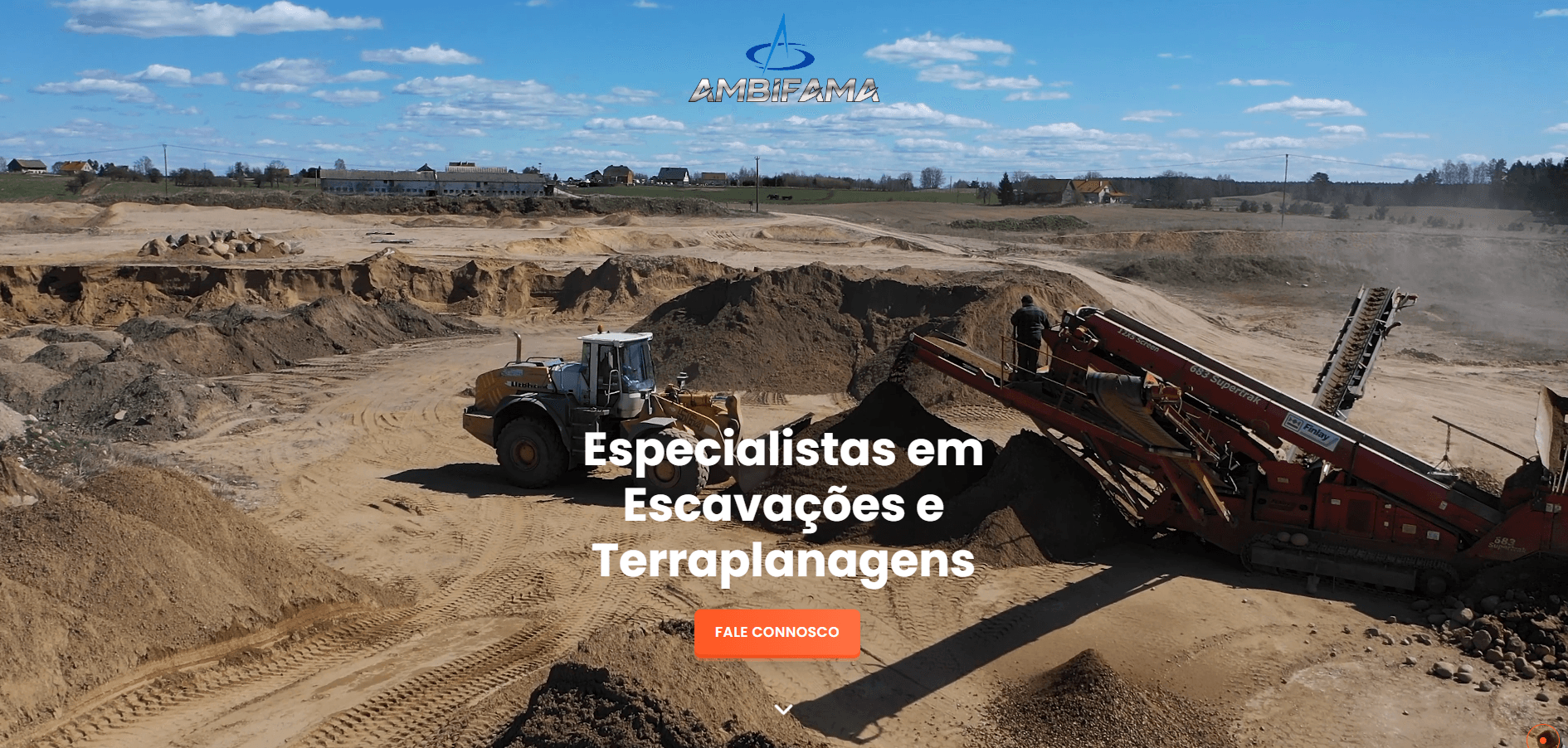 Screenshot do website Ambifama