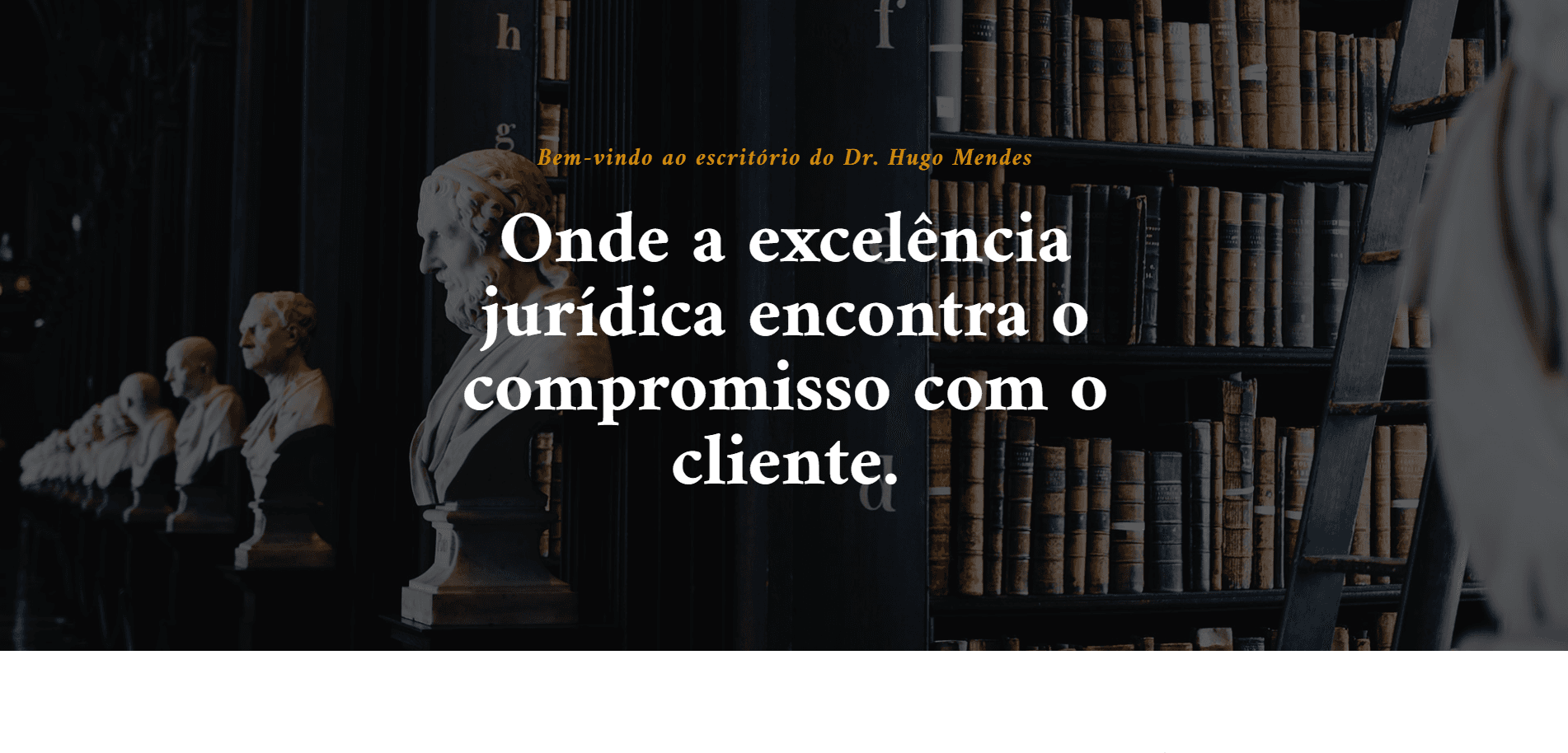 Screenshot do website Dr. Hugo Mendes